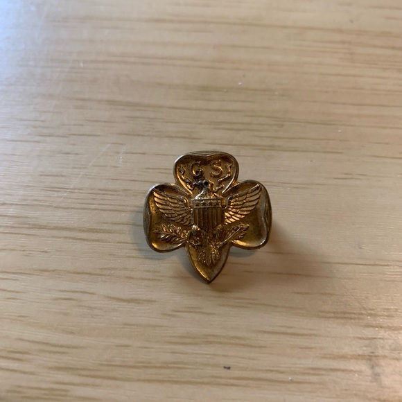 Girl Scouts Jewelry Vintage 6s Girl Scouts Trifol Pin Goldtone B On